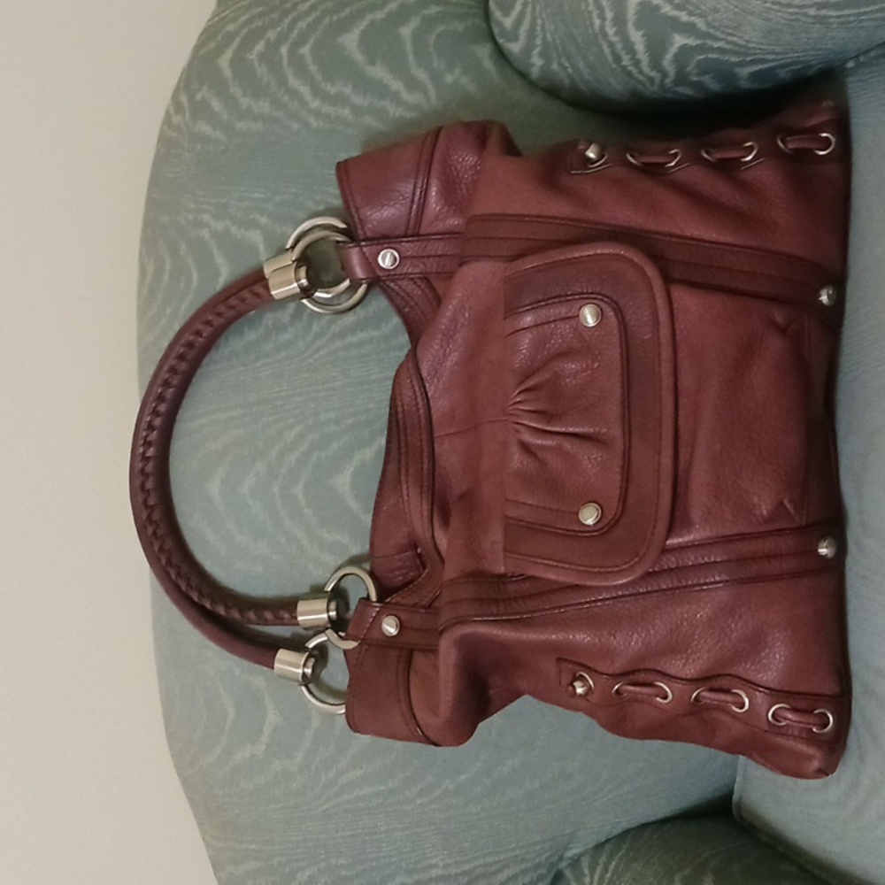 Brown Leather Shoulder bag B. Makowski.